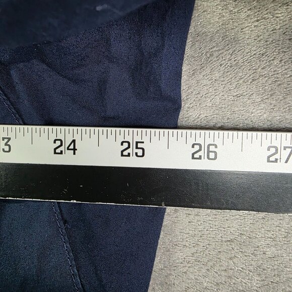 Womens Vintage Tommy Hilfiger Navy Blue Jacket Embroidered Logo Button Up Size L - Picture 7 of 9